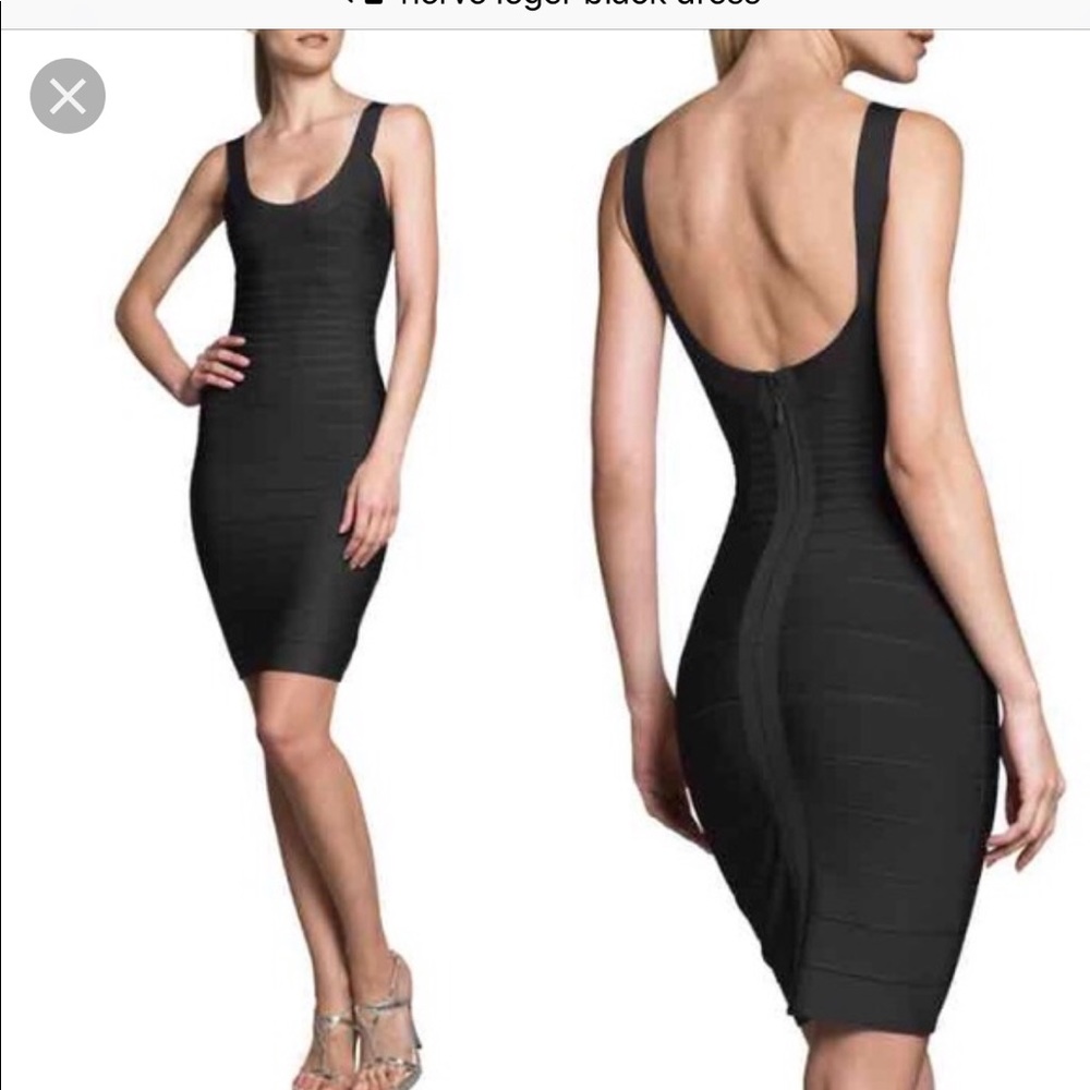 Herve leger black dress